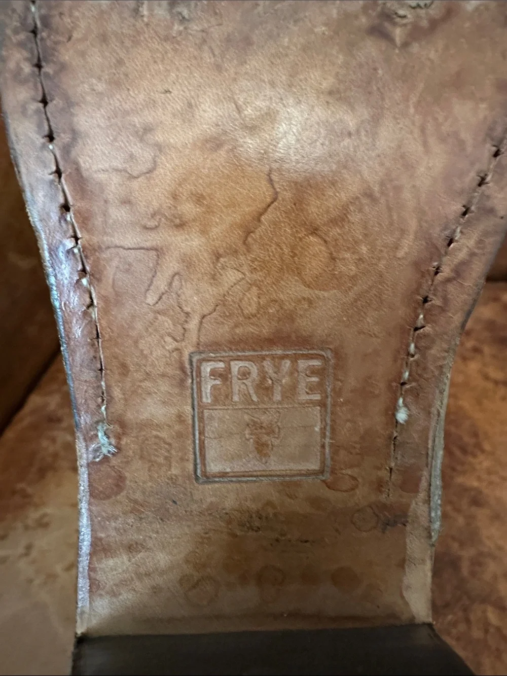 Frye Taupe Leather Ankle Booties with Side Zip